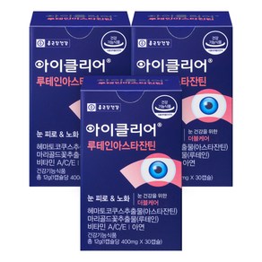 아이클리어 루테인아스타잔틴 12g, 30정, 3개