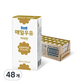 매일우유 커피맛, 200ml, 48개