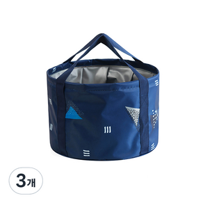 DM 알럽홈 휴대용 방수 멀티 바스켓 12L, 기하학, 3개