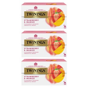 트와이닝 딸기 & 망고 티백, 2g, 25개입, 3개