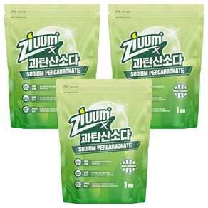 슈가버블 지움 분말 과탄산소다, 1kg, 3개