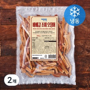 바다원 바베큐 조미 오징어 (냉동), 350g, 2개