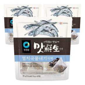 맛선생 멸치국물내기 티백, 80g, 3개