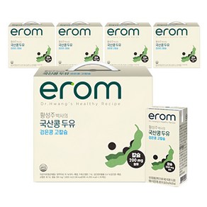 이롬 황성주 박사의 국산콩 두유 검은콩 고칼슘, 190ml, 100개