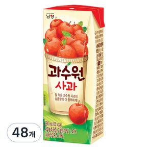 남양과수원 사과주스, 190ml, 48개