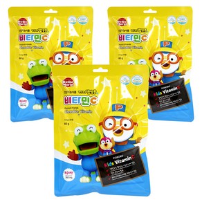 베베모린 뽀롱뽀롱 뽀로로 복숭아맛 비타민C, 50정, 3개