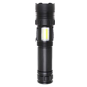 미나티 XHP160 충전식 휴대용 LED 후레쉬 MJ79T, 1개, 블랙