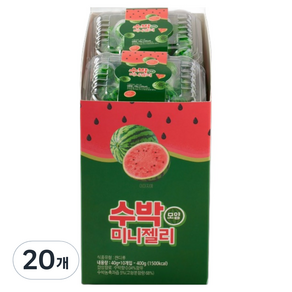피치코리아 수박 모양 미니 젤리, 20개, 40g