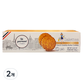 파티셰리 갈렛 버터 쿠키, 120g, 2개