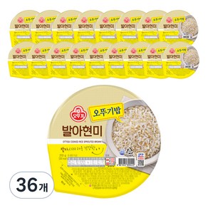 맛있는 오뚜기밥 발아현미, 210g, 36개