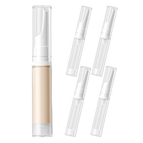 수수마마 뾰족 화장품 진공 크림 용기 10ml, 5개, 투명