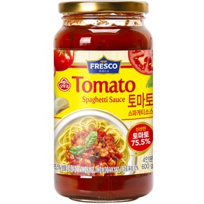 오뚜기프레스코 토마토 스파게티소스, 600g, 1개