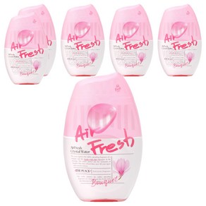 에어후레쉬 크리스탈워터 실내용 대용량 방향제 부케향, 6개, 400ml