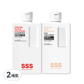 트리플에스 약산성 탈모 샴푸 275ml + 실크 트리트먼트 275ml 세트, 2세트