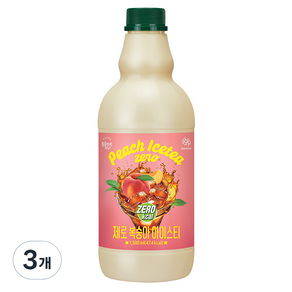 복음자리 제로 복숭아 아이스티, 1.58L, 3개