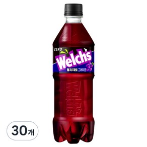 웰치스 제로 그레이프맛, 600ml, 30개