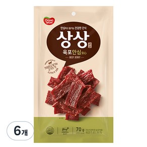 동원 상상육포 안심, 70g, 6개