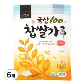 삼진식품 찹쌀가루, 400g, 6개