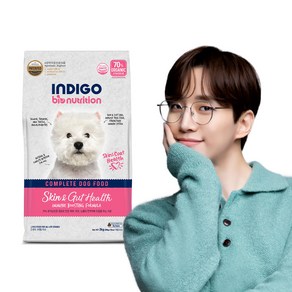 INDIGO 강아지 바이오뉴트리션 면역앤 기능성 사료, 피부/피모+장건강, 2kg, 1개