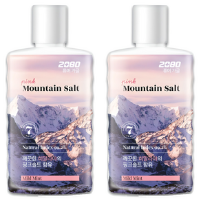2080 퓨어 핑크솔트 가글, 750ml, 2개