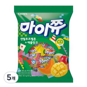 마이쮸 필로우 캔털루프멜론 + 애플망고 캔디, 284g, 5개