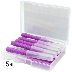 라젠다 미니 컬러 치간 칫솔 퍼플 1.2mm / 1.5mm 랜덤발송, 5개, 10개입