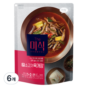 더미식 큰 소고기육개장, 500g, 6개