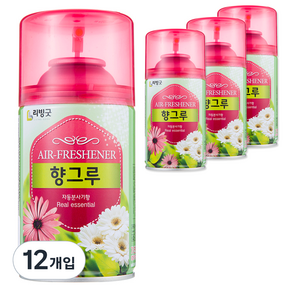 리빙굿 향그루 숲속향 방향제 본품, 280ml, 12개