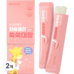 바이오메라 칼슘젤리 쑥쑥대장 복숭아맛 15p, 300g, 2개