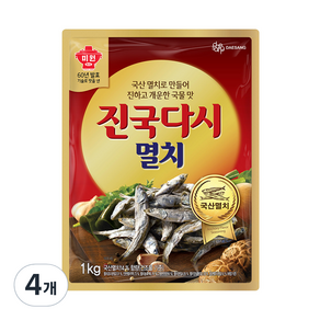 대상 진국다시 멸치, 1kg, 4개