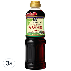 기꼬만 토쿠센 마루다이쥬 겐넨 간장, 750ml, 3개