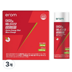 이롬 아미노 에너지샷 6개입, 100ml, 3개