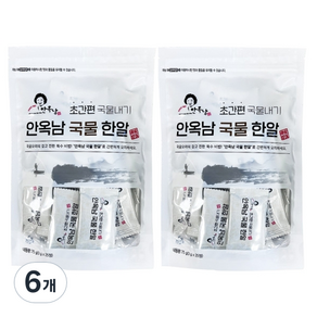 안옥남 멸치 국물한알 25p, 75g, 6개