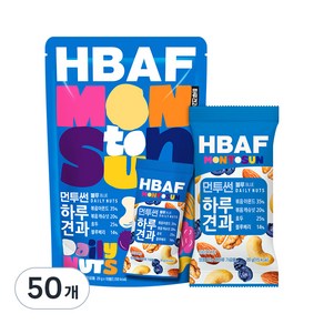 HBAF 바프 먼투썬 하루견과 블루, 200g, 5개