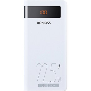 로모스 22.5W 고속충전 대용량 보조배터리 30000mAh Micro USB Lightning 8핀 C 타입