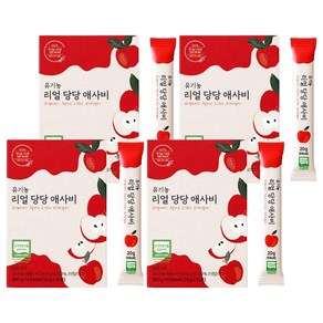 리얼당당 유기농 애사비 발효식초 스틱, 4개, 300g