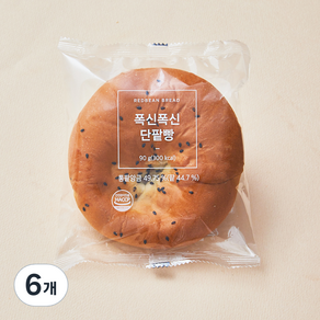 신라명과 폭신폭신 단팥빵, 90g, 6개