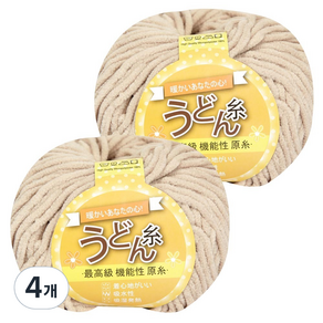 우동사 극세사 뜨개실, 2 베이지(Beige), 4개