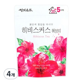 쌍계명차 히비스커스 허브티, 1.2g, 25개입, 4개, 1.2g