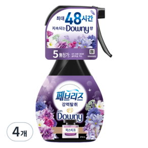 페브리즈 섬유탈취제 미스티크 본품, 370ml, 4개