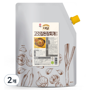 다담 고깃집 된장찌개 양념, 2kg, 2개