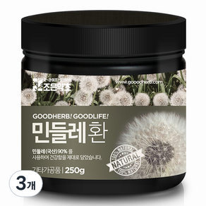 조은약초 프리미엄 민들레환, 3개, 250g