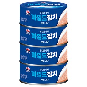 사조 마일드 참치, 250g, 4개