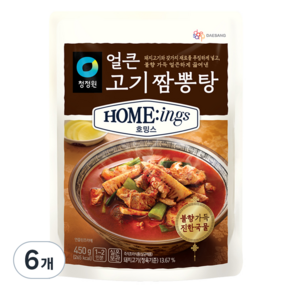 호밍스 얼큰 고기짬뽕탕 450g, 6개