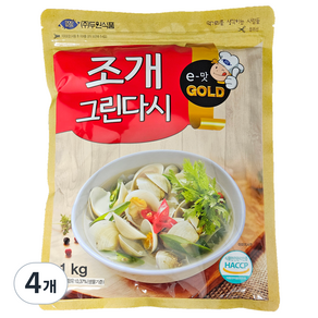 두원식품 조개 그린다시, 1kg, 4개