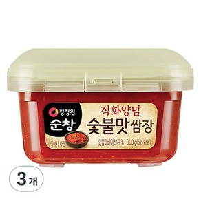 청정원순창 직화양념 숯불맛 쌈장, 300g, 3개