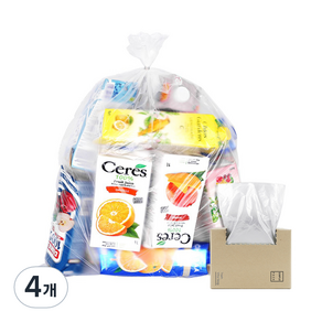 [국내생산] 담다 이지롤 분리수거용 쓰레기봉투 50p, 80L, 4개