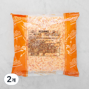 코다노 체다치즈, 1kg, 2개