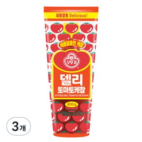 오뚜기 델리 토마토 케찹, 800g, 3개