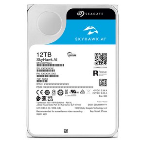 씨게이트 SkyHawk AI 7200 256M HDD, 12TB, ST12000VE001